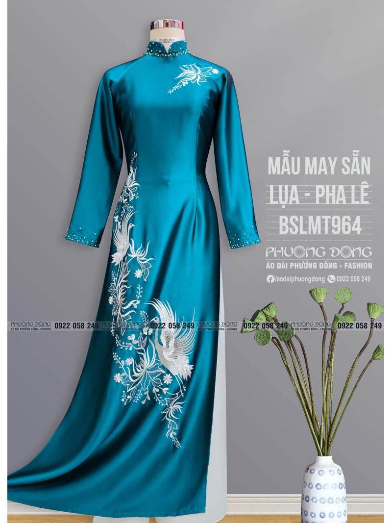 Áo Dài Bà Sui Lụa Thêu Kết Pha Lê BSLMT964